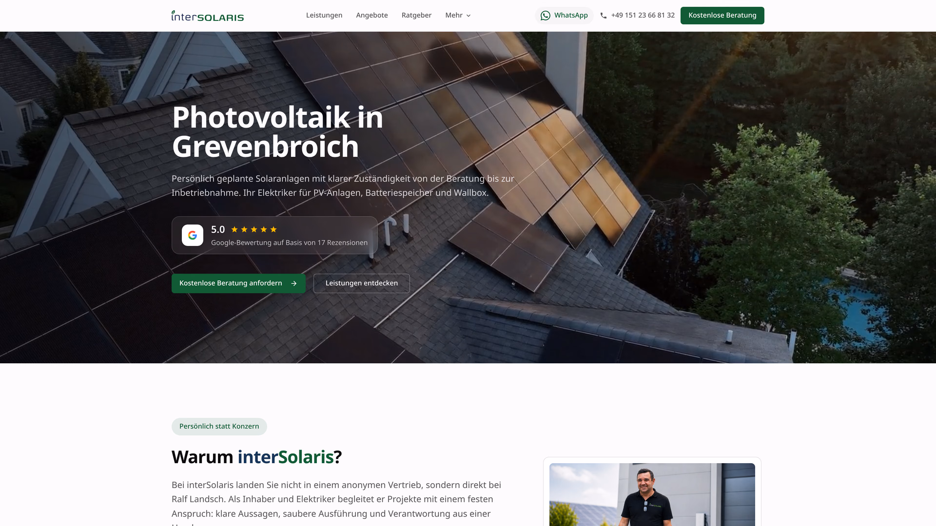 Photovoltaics, Grevenbroich & Cologne